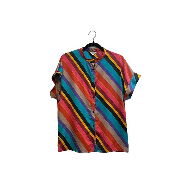 Crosby Mollie Burch rainbow top size Medium - Picture 1 of 5